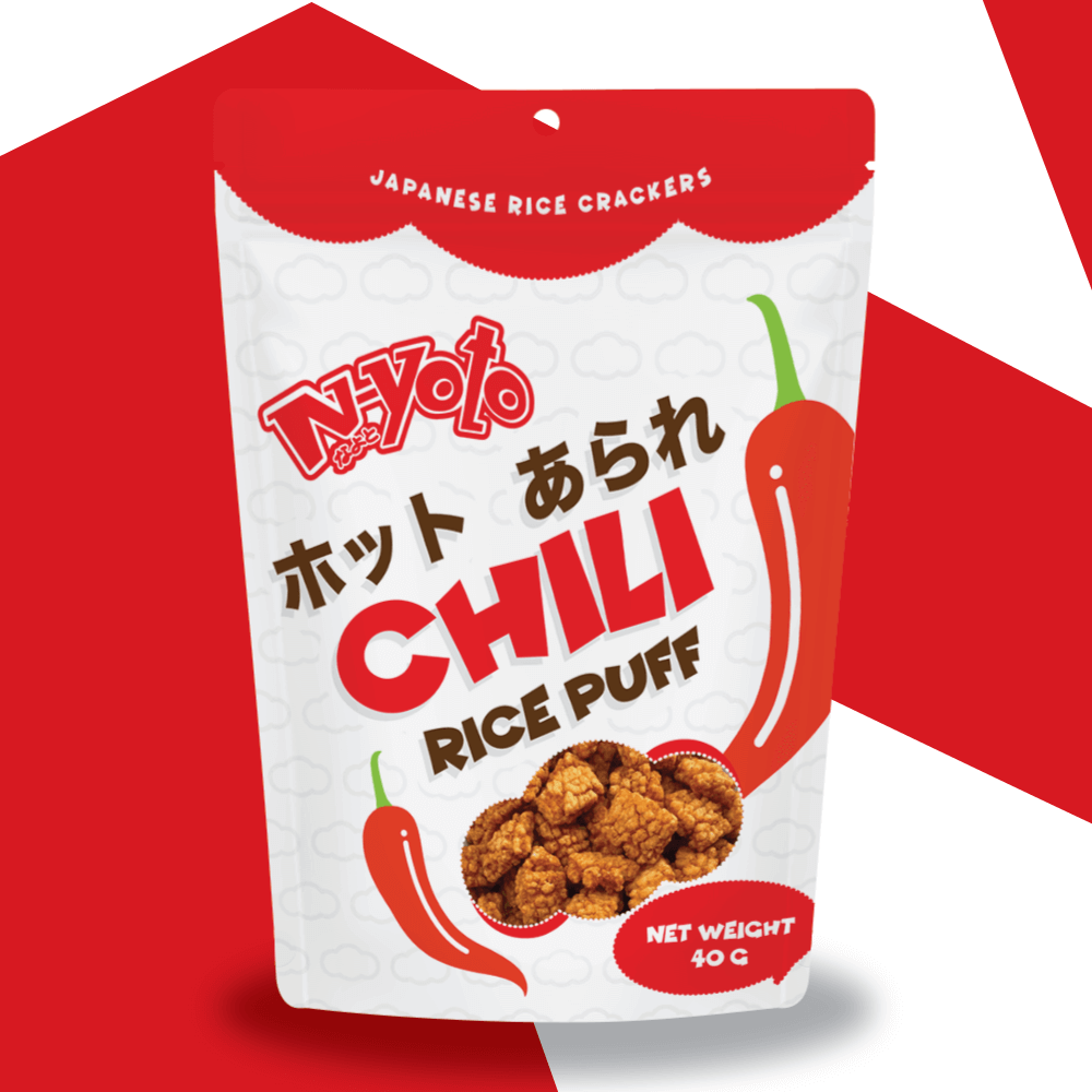 Rice Puff Chili : Apple's Island Company Limited : Good Snacks Better Life : Cashew Nut, Peanut, SEAWEED CHIPS, GREEN PEAS, RICE SNACKS
